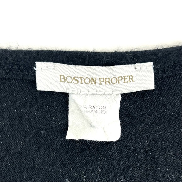 Boston Proper Black Slouchy Off The Shoulder Top - Picture 7 of 8